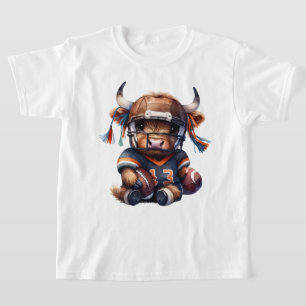 Fußball Und Highland-Kühe T-Shirt