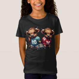 Fußball- und Hochlandkühe T-Shirt