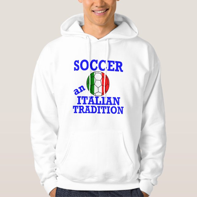 Fußball und italienische Tradition Hoodie (Vorderseite)