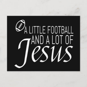 Fußball und Jesus Postkarte