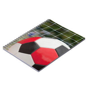 Fußball und Netz Notizblock