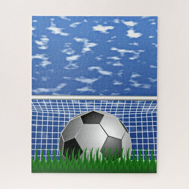 Fußball und Netz Puzzle (Vertikal)