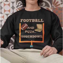 Fußball und Pizza Sweatshirt