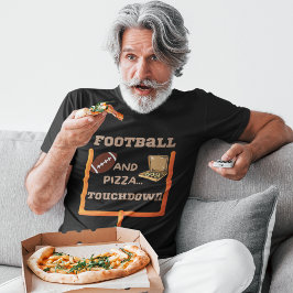 Fußball und Pizza T-Shirt