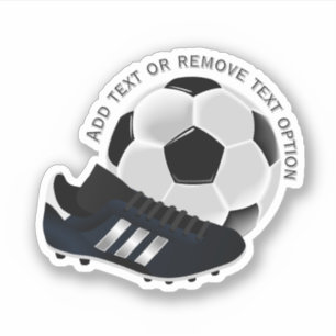 Fußball und Sportschuhe Aufkleber