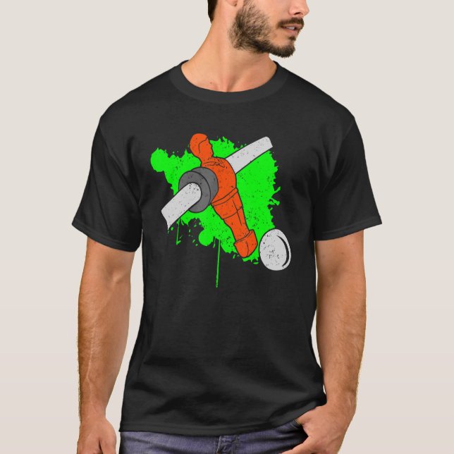 Fußball- und Tischfußball T-Shirt (Vorderseite)