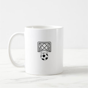 Fußball und Tore Kaffeetasse