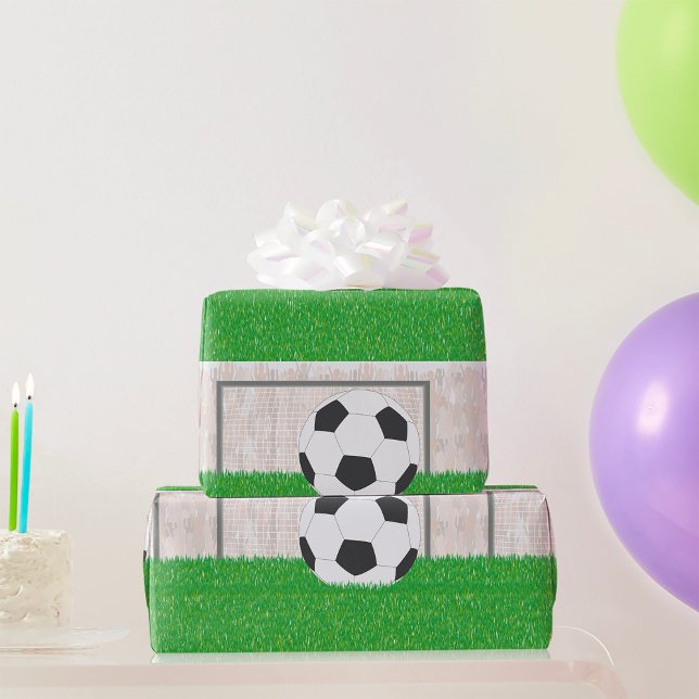 Fußball und Ziel Geschenkpapier (Von Creator hochgeladen)