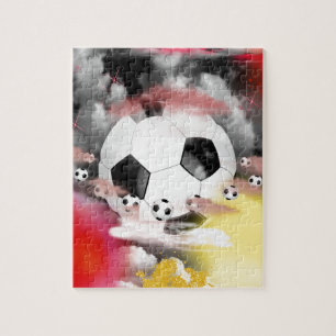 Fußball-Universum-Grafikdesign Puzzle