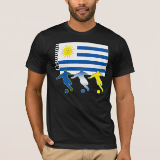 Fußball-Uruguay-Dunkelheits-T - Shirt