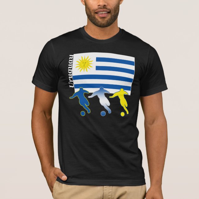 Fußball-Uruguay-Dunkelheits-T - Shirt (Vorderseite)
