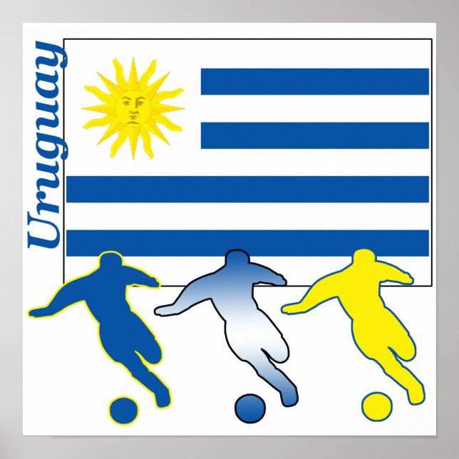 Fußball-Uruguay-Poster Poster (Vorne)