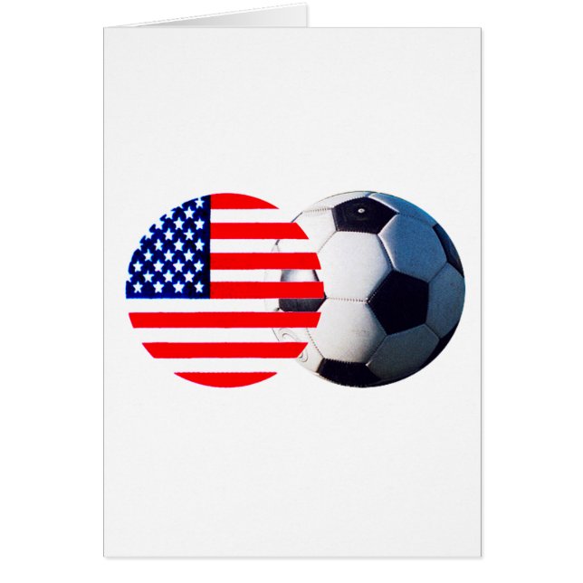 Fußball & USA Flag MUSEUM Zazzle (Vorne)