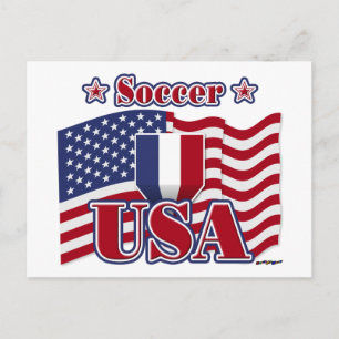 Fußball USA Postkarte