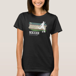 Fußball Usbekistans Flaggenfußballmannschaft Fußba T-Shirt
