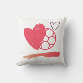 Fußball Valentine Poliester Pillow Kissen