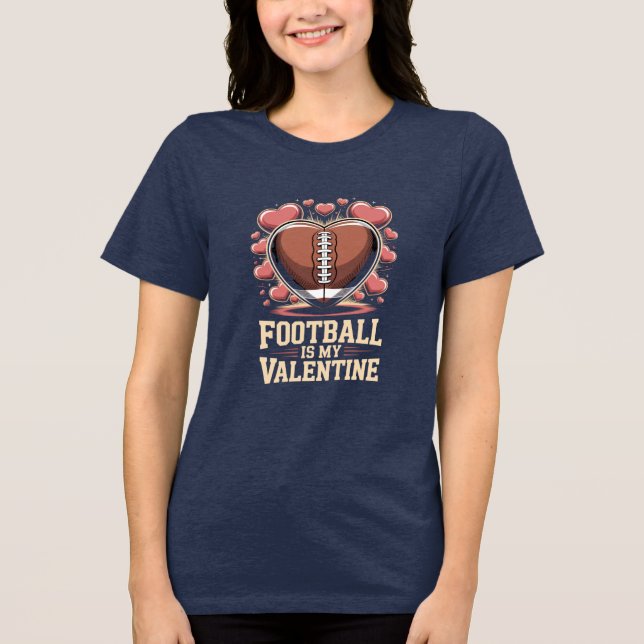 Fußball Valentinstag Shirt Design (Vorderseite)