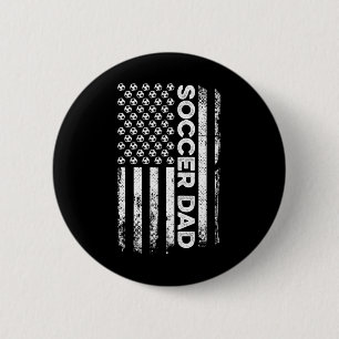 Fußball-Vater Amerikanische Flagge Patriotischer V Button