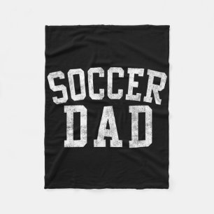 Fußball-Vater Clic Fettgedruckte Schrift Vatertag  Fleecedecke
