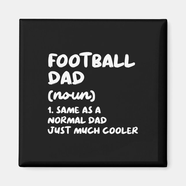 Fußball-Vater Definition Funny Magnet (Vorne)