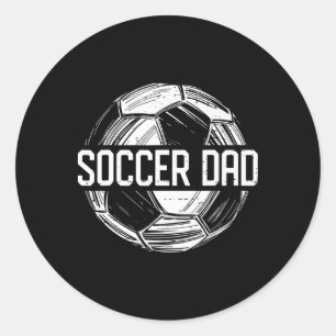 Fußball-Vater-Familie-passendes Team-Spieler-Gesch Runder Aufkleber