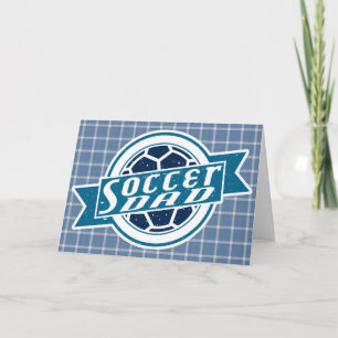 Fußball-Vater Feiertagskarte