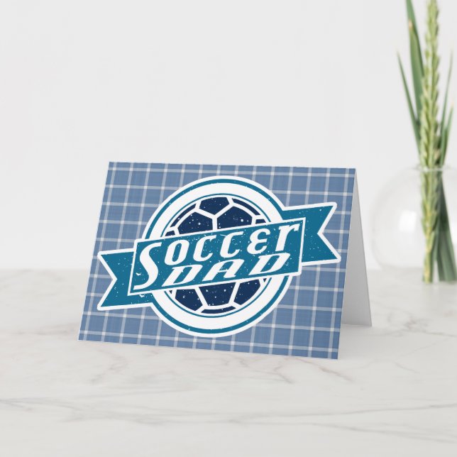 Fußball-Vater Feiertagskarte (Vorderseite)