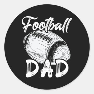 Fußball Vater für seine Männer Familienmatte Spiel Runder Aufkleber