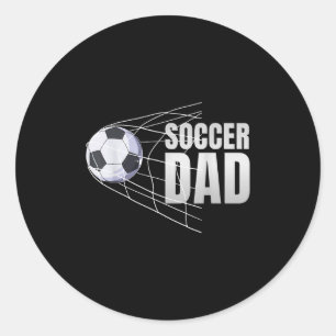 Fußball-Vater Fußball Sport Fußballspieler Fußball Runder Aufkleber