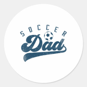 Fußball-Vater-Geschenke Daddy Vatertag Runder Aufkleber