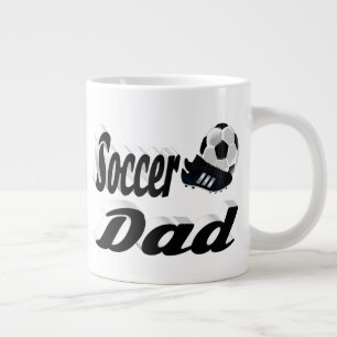 Fußball-Vater Halbtext Riesenkaffee Tasse