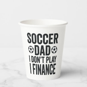 Fußball-Vater Ich Spiele Nicht Ich Finanzier Antiq Pappbecher