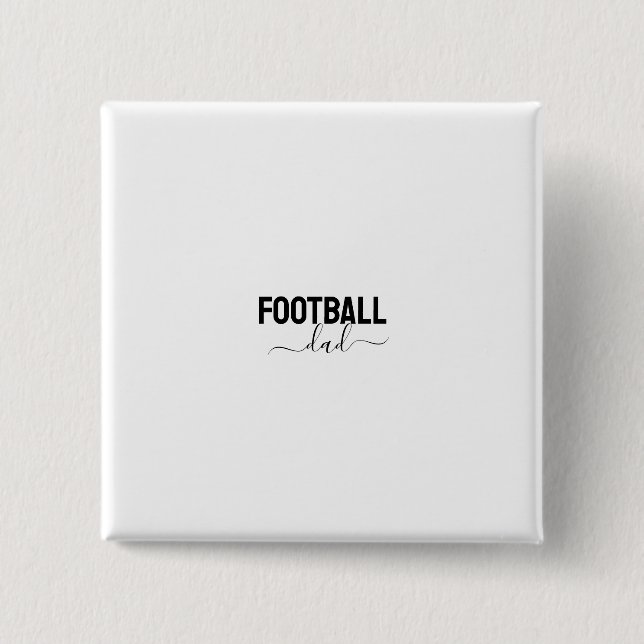 Fußball-Vater modernes Skript Button (Vorderseite)