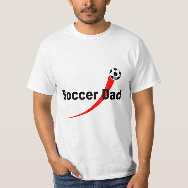 Fußball-Vater (Rd/Blk) T-Shirt (Vorderseite)
