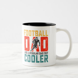Fußball Vater Retro Text Design Zweifarbige Tasse