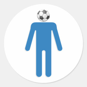 Fußball-Vater Runder Aufkleber