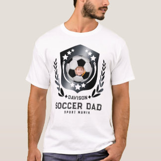 Fußball-Vater-Schild-Emblem Benutzerdefiniertes Fo T-Shirt