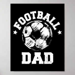 Fußball-Vater-Skizze Fußball Ll Stolz Match-Tag-Mu Poster