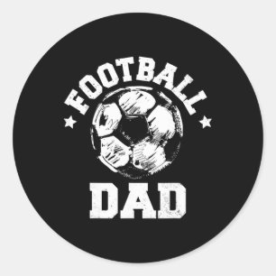 Fußball Vater Skizze Fußball Proud Match Tag Mutte Runder Aufkleber