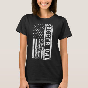 Fußball-Vater USA-Flagge Fußball-Mannschaft Fan Da T-Shirt