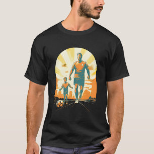 Fußball Vater Vater Sohn Fußball Fußball Sport T-Shirt