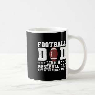 Fußball-Vater wie ein Baseball-Vater, aber mit grö Kaffeetasse