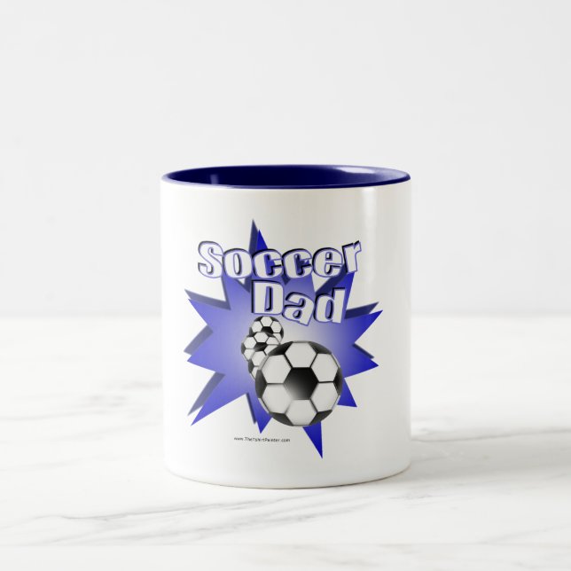 Fußball-VATER Zweifarbige Tasse (Mittel)