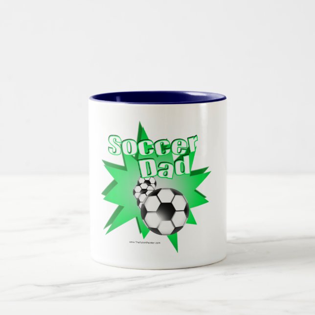 Fußball-Vater Zweifarbige Tasse (Mittel)