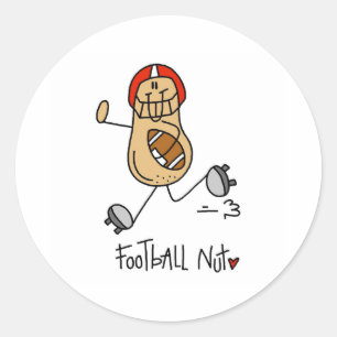 Fußball Verrückter Runder Aufkleber