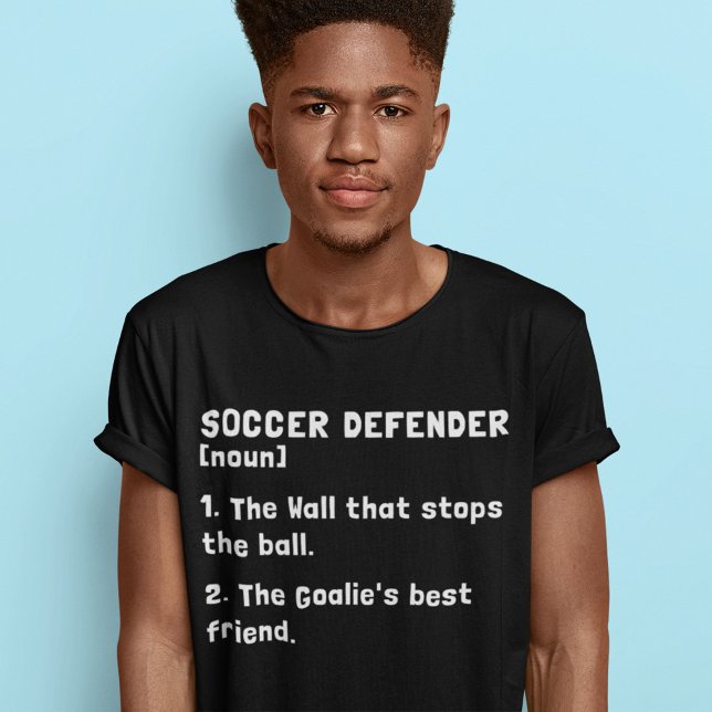 Fußball-Verteidiger Funny Definition Fußball Wort T-Shirt (Von Creator hochgeladen)