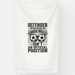 Fußball-Verteidiger-Ziegelmauer Vintage-Shirt-Desi Banner