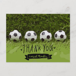 Fußball vielen Dank Postkarte
