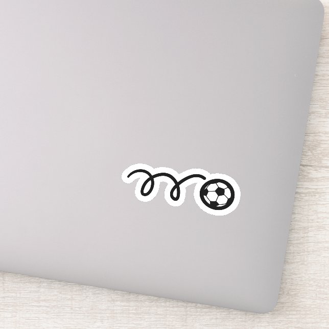 Fußball-Vinyl-Aufkleber Aufkleber (Detail)