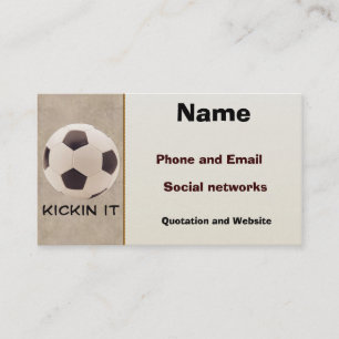 Fußball Visitenkarte